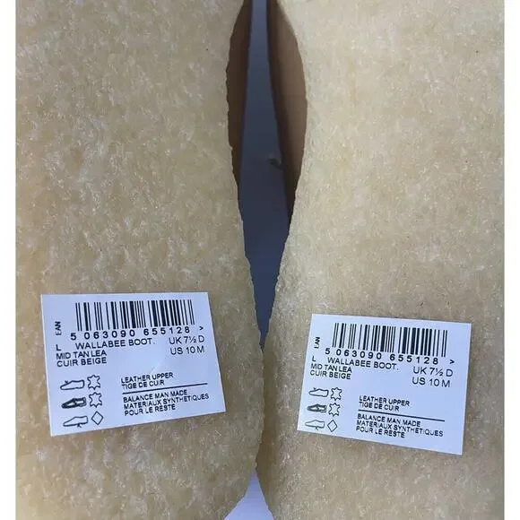 Clarks Original Free People Wallabee Women's Leather Boots Size US 10 Mid Tan - Picture 13 of 13